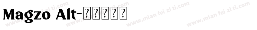 Magzo Alt字体转换
